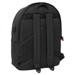MOCHILA DOBLE PARA PORTATIL 15,6"+USB EL GANSO BASICS "BLACK" SAFTA26 642565820 44X31 UNIDAD