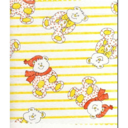 TUL OSITOS CUADRADO 25*25 AMARILLO PTE 100U ^