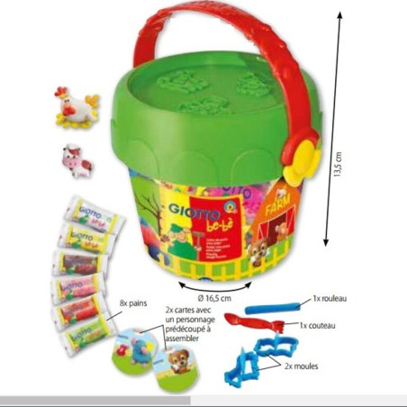 JUEGO GIOTTO BEBE BLANDIVER SET CUBO SERIE GRANJA 468800 FILA