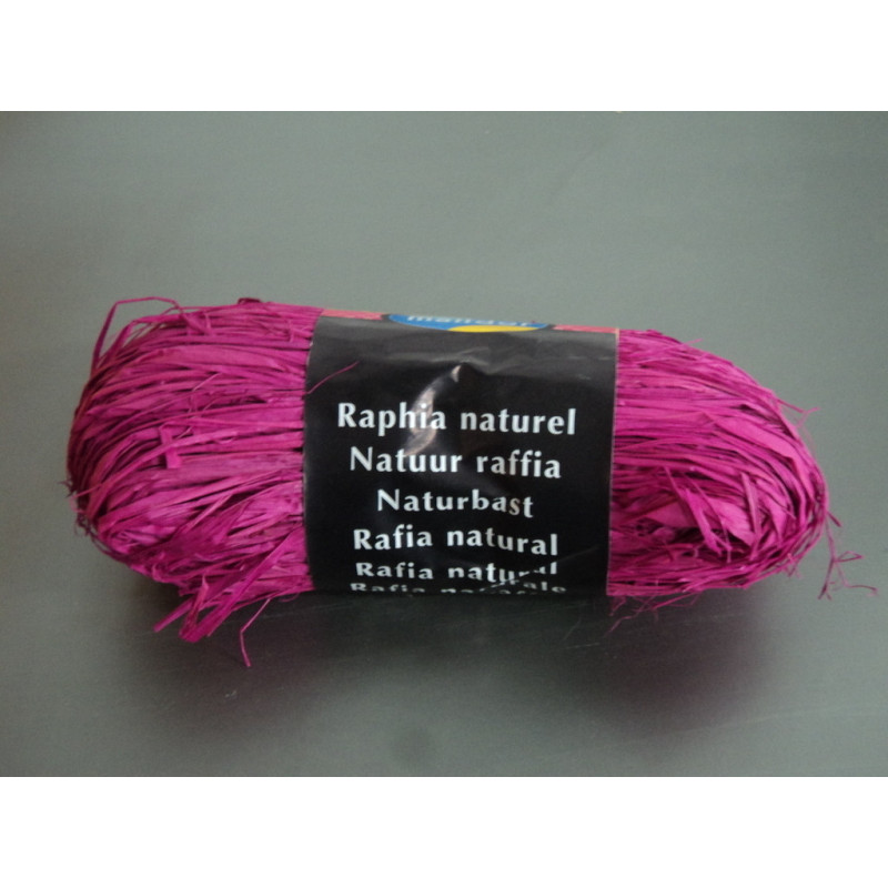 CINTA RAFIA NATURAL MAILDOR MADEJA 50G COLOR FUCSIA 196008 0071