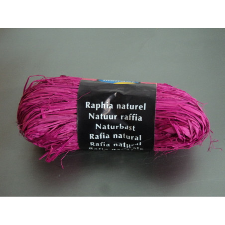 CINTA RAFIA NATURAL MAILDOR MADEJA 50G COLOR FUCSIA 196008 0071