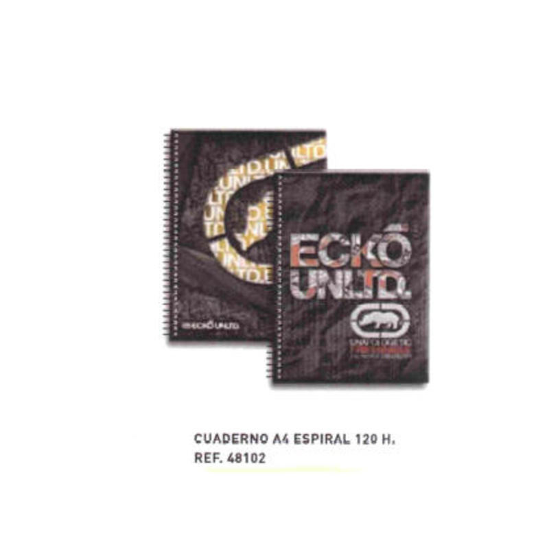 CUADERNO EUROPEAN A-4 SENFORT 12 ECKO UNLTD 120H 48102 ^