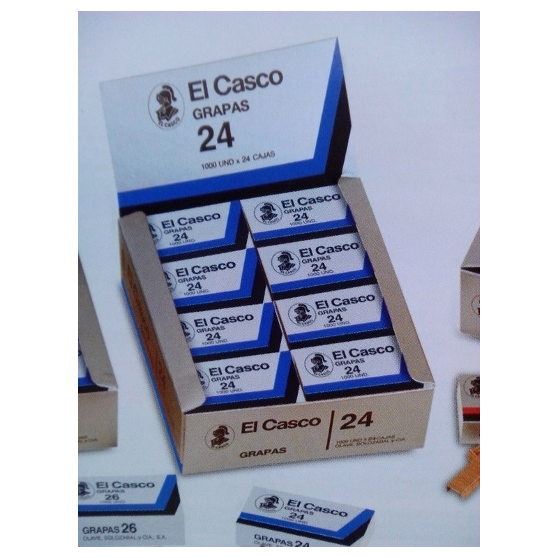 GRAPAS EL CASCO 24 CAJITA 1000 APROX CAJA 24U
