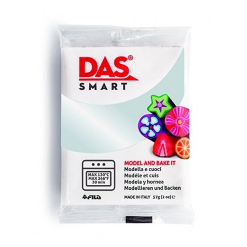 PASTA MODELAR POLIMERICA DAS SMART 57G 321601 BLANCO OPALO FILA