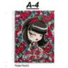 CUADERNO EUROPEAN A-4 MR14 120H KIMMI LOVE ROSIE ROCKIT 47668 ^