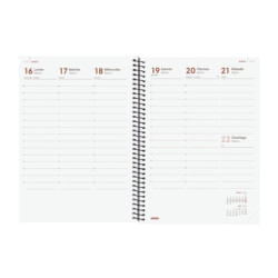 AGENDA YEAR E10 SVV 2026 NEGRO+ FINOCAM26 742036026 162 X 14 X 212 MM