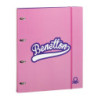 CUADERNO EUROPEAN A-4 4A RINGBOOK SAFTA15 BENETTON ROSA 511551638 ^