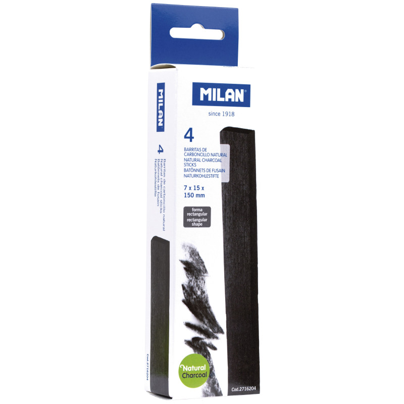 CARBONCILLO 15x7MM CJ.4u. MILAN
