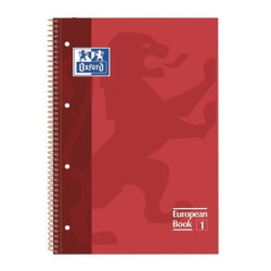 CUADERNO ENRI OXFORD SCHOOL EUROPEAN A-4  80H 5*5 ROJO 100430198
