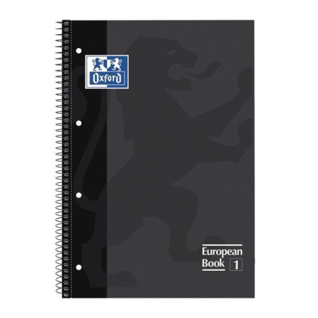 CUADERNO ENRI OXFORD SCHOOL EUROPEAN A-4  80H 5*5 NEGRO 100430269