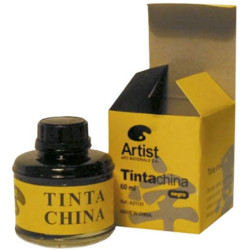 TINTA CHINA NEGRA FRASCO DE CRISTAL 60 ML ARTIST