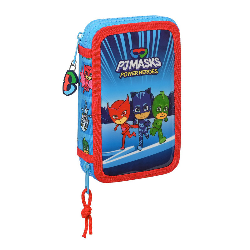 PLUMIER DOBLE PQÑO 28 PCS PJMASKS 412386854 SAFTA23 VAC