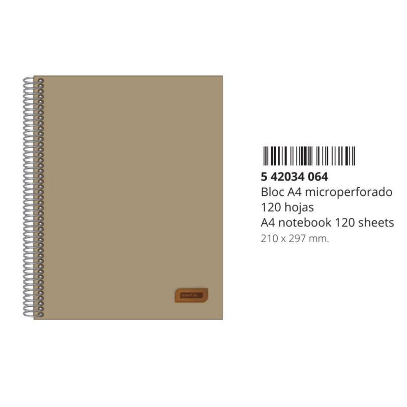 BLOC A4 MICRO120 H SAFTA ARENA 542034064 29,7*21 SAFTA22