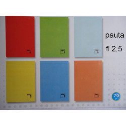 LIBRETA PACSA GOFRADA FOLIO 48H PAUTA 2,5 20062