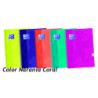 CUADERNO ENRI OXFORD SCHOOL EUROPEAN A-4  80H 5*5 SOFT TOUCH NARANJA CORAL 400075554