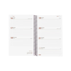 AGENDA OPAQUE E5 SVH 2026 BURDEOS+ FINOCAM26 742757426 125 X 14 X 181 MM