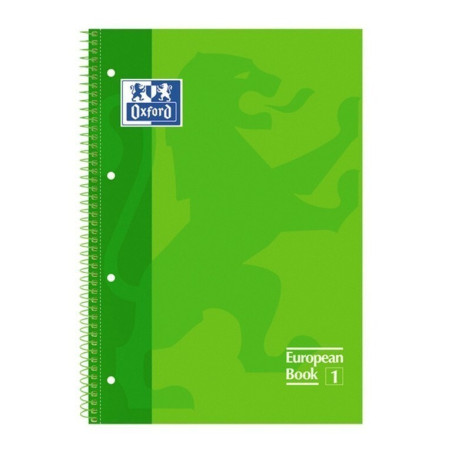 CUADERNO ENRI OXFORD SCHOOL EUROPEAN A-4  80H 5*5 VERDE 100430199