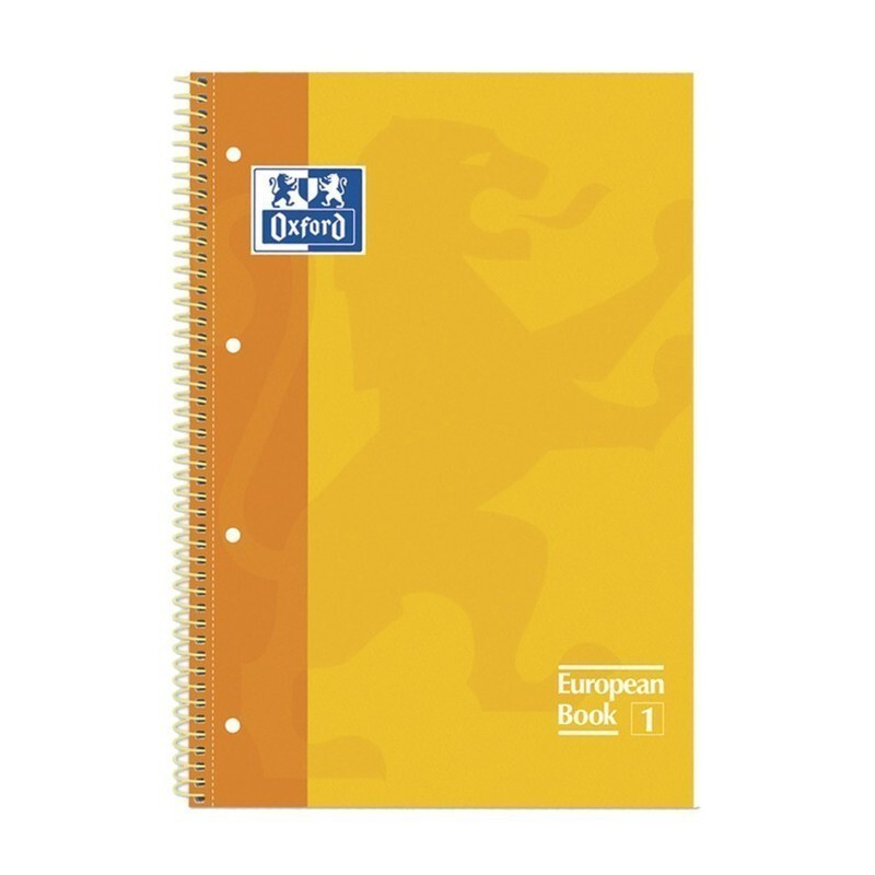 CUADERNO ENRI OXFORD SCHOOL EUROPEAN A-4  80H 5*5 AMARILLO 100430200