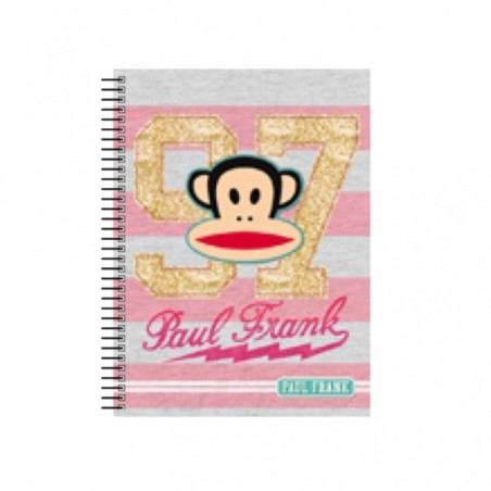 CUADERNO EUROPEAN A-4 120H SENFORT15 PAUL FRANK GIRLS 63105 ^