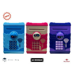 HUCHA METAL CAJA FUERTE CODIGO 68X LUMINOSA ALEX BOG EB-389