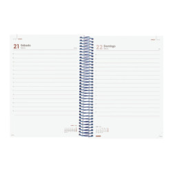 AGENDA YEAR E10 1DP 2026 AZUL+ FINOCAM26 741101026 175 X 29 X 212 MM