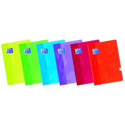 LIBRETA A4 48H 90G 3X3X16 MRG 6C SURTIDOS OXFORD
