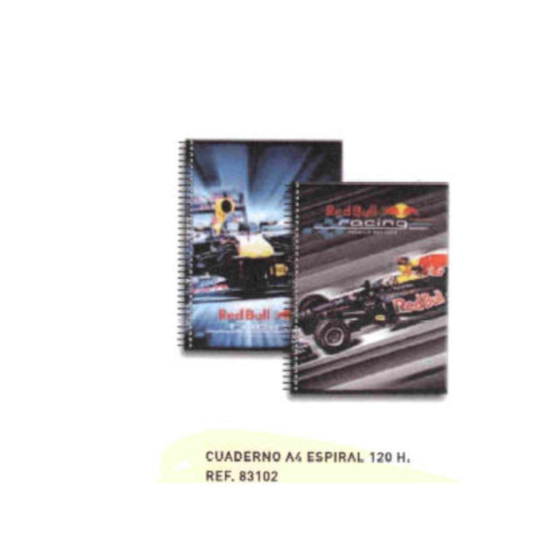 CUADERNO EUROPEAN A-4 SENFORT 12 RED BULL RACING 120H 83102 ^