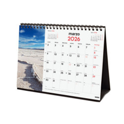 CALENDARIO SOBREMESA 2026 NATURALEZA+ FINOCAM26 780324826 210 X 70 X 155 MM