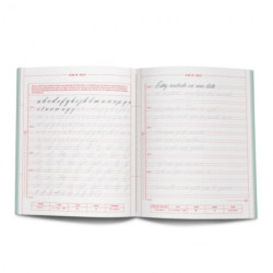 RUBIO CALIGRAFIA LIBRETA LETTERING UN VIAJE EN TIEMPO AÑOS 60 40PAG