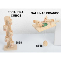 JUEGO WG MADERA CUBOS CON BOLA 5838 ^