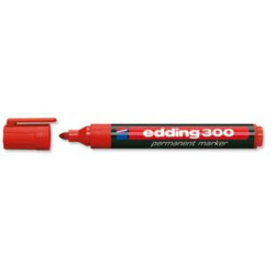 MARCD. EDDING Nº 300  PLASTICO ROJO C/10U