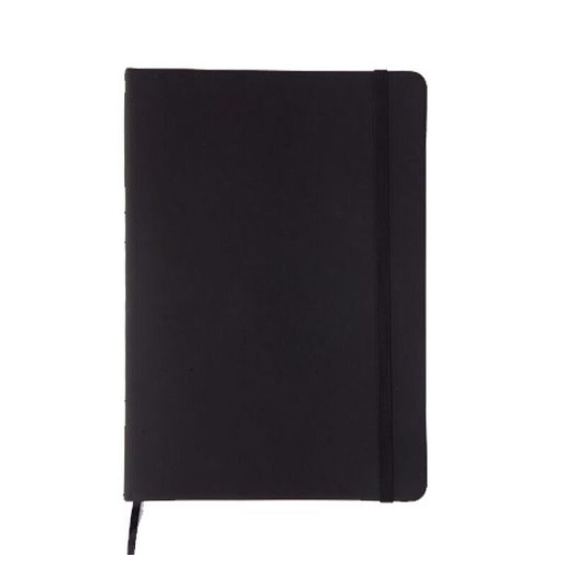 BLOC NOTAS CILUX POLIPIEL 100H COLOR NEGRO C/MARCAPAGINAS 147*210 CA4060/02 DISPLAST