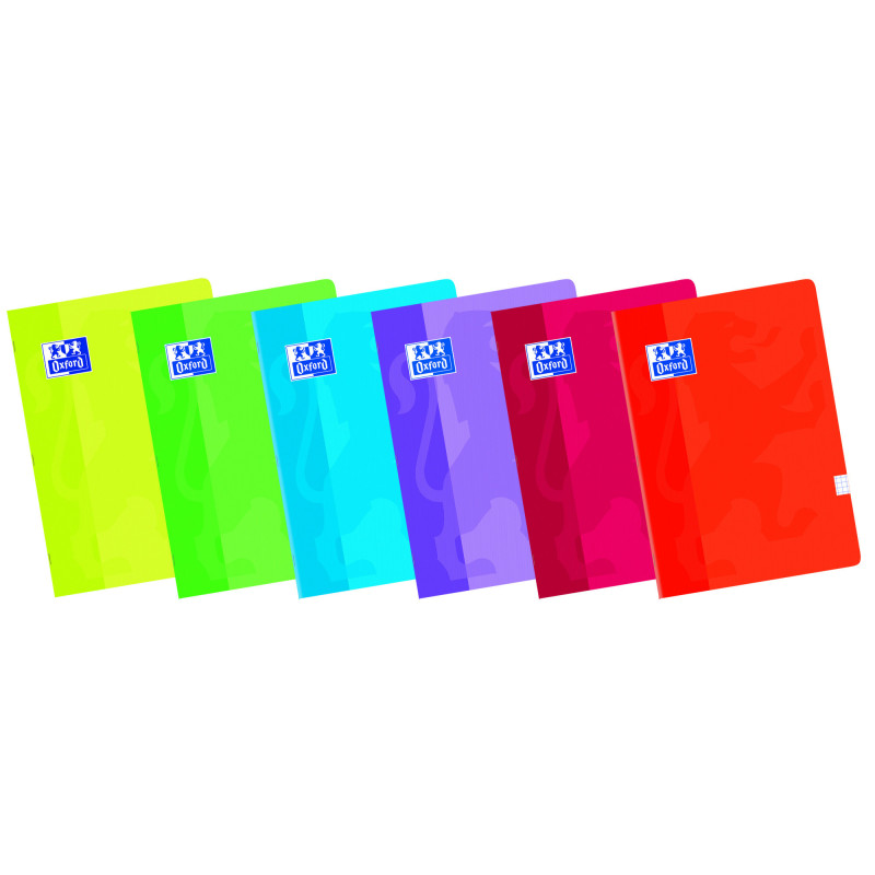 LIBRETA A4 48H 90G LISO T/BLANDA 6C SURTIDOS OXFORD