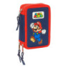 PLUMIER TRIPLE 36 PCS SUPER MARIO "WORLD" 412408857 SAFTA24 VAC 12,5*19,5