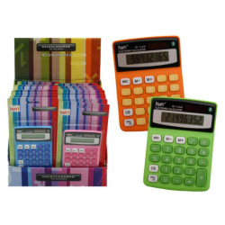 CALCULADORA PAMPY ESCOLAR 8 DIGITOS COLORES POESSA 315448