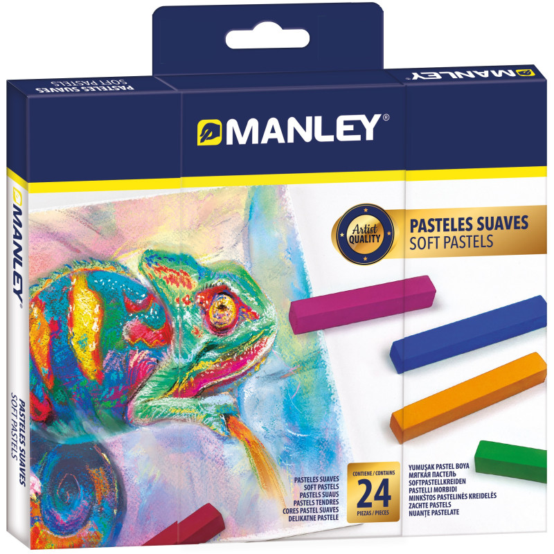 TIZAS PASTEL SOFT caja 24u. MANLEY