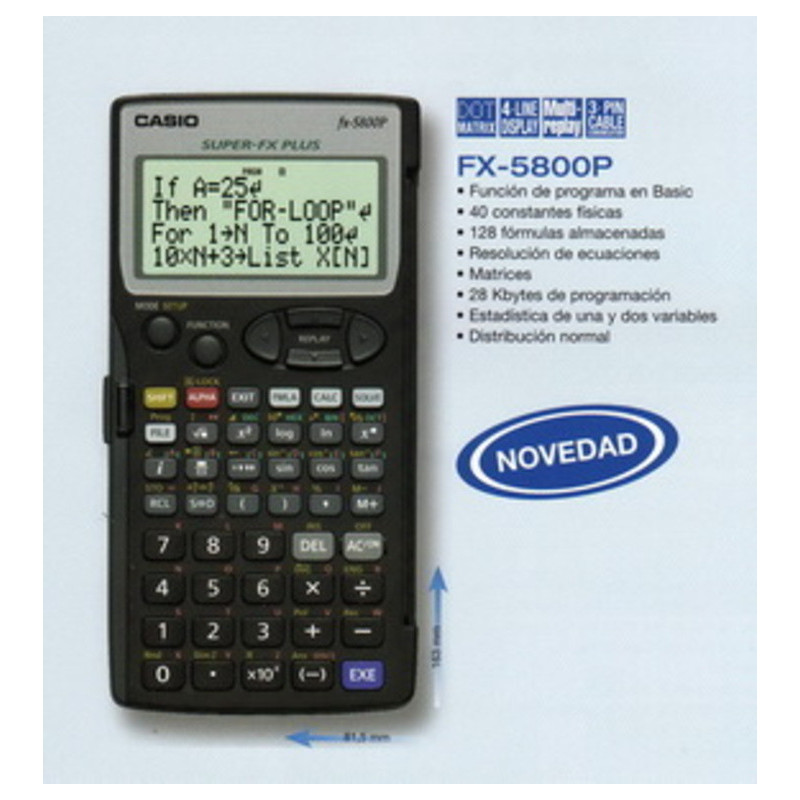 CALCULADORA CASIO FX 5800P ^