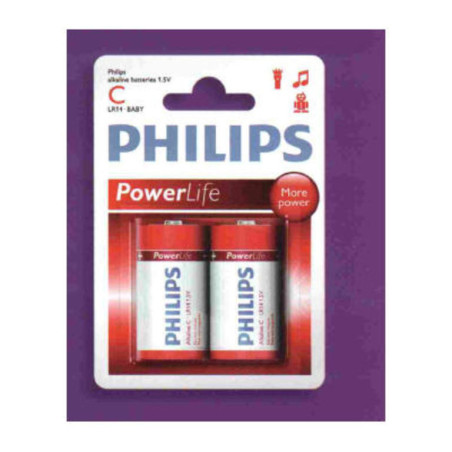 PILA PHILIPS POWERLIFE C, LR14 2U