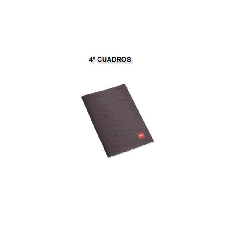 LIBRETA STONEPAPER MR 4º GRAPAS 16H NEGRA 4*4 CUADROS 1377 ^