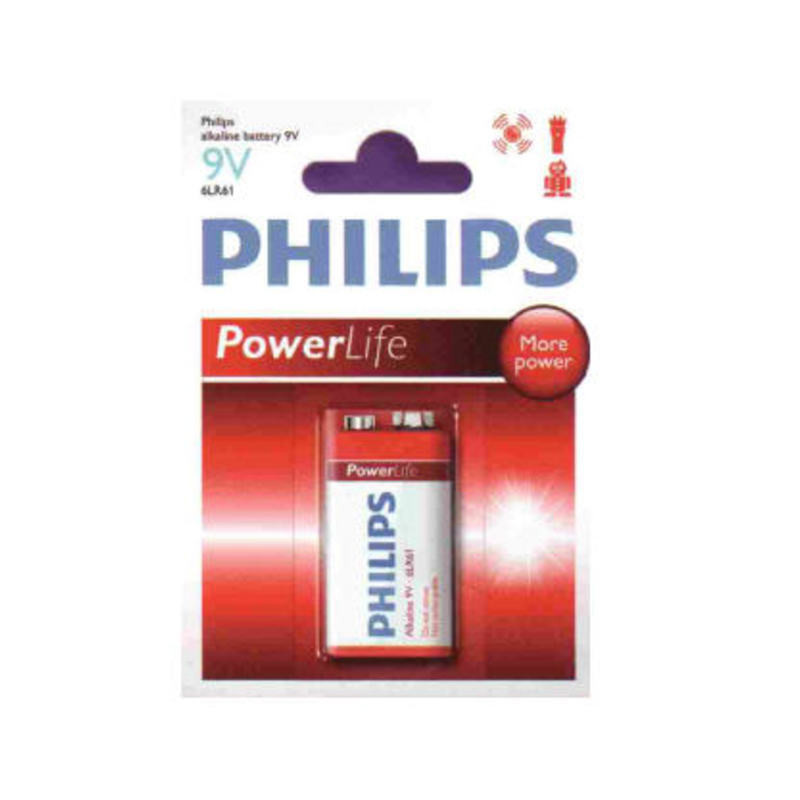 PILA PHILIPS POWERLIFE 9V, 6LR61