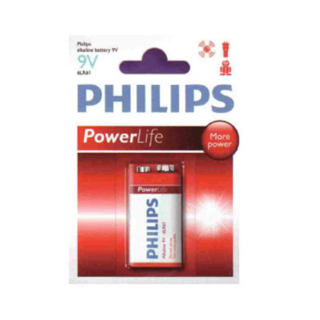 PILA PHILIPS POWERLIFE 9V, 6LR61