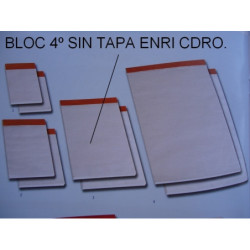 BLOC NOTAS GRAPADO 4º CUADROS S/TAPA PTE 5U
