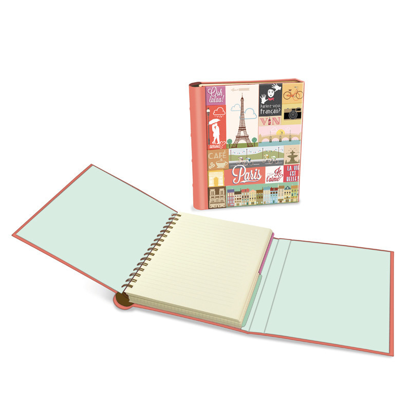 BLOC NOTAS DEC A-5 C/SOLAPA MAKU16 PARIS CITY 153PCT128 ^