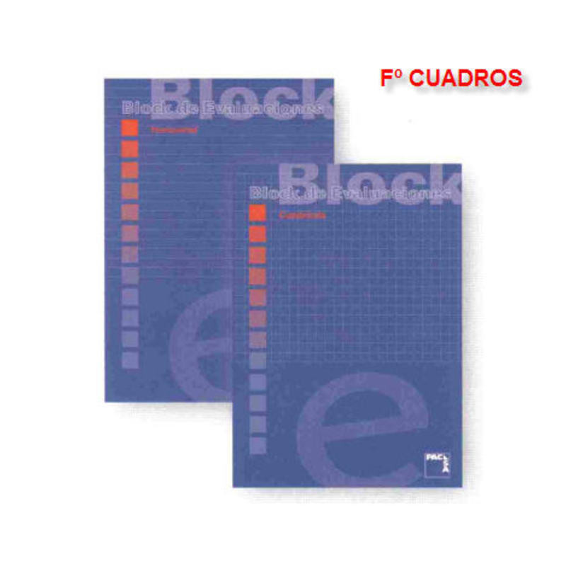 BLOC EVALUACION FOLIO PACSA CUADROS 4*4 18705