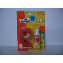 SET KORES SIMPSONS PEGAMENTO,CORRECTOR,CINTA ADHESIVA