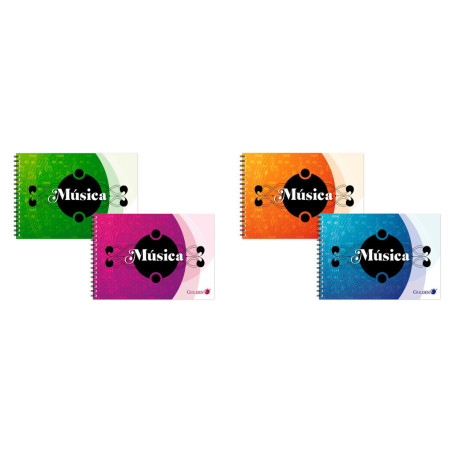 BLOC MUSICA FOLIO A-4 APAISADO GOLDEN POESSA 321536 UNIDAD (10)