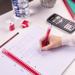 CUADERNO EUROPEAN MILAN A4 PAPEL CUADRO 5*5 80HOJAS DE 95G NATA 624 ROSA 57043E80P