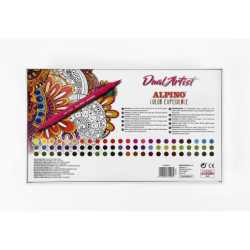 ROTULADOR ALPINO DOBLE PUNTA DUAL ARTIST PINCEL COLOR EXPERIENCE 72 COLORES CAJA AR000197