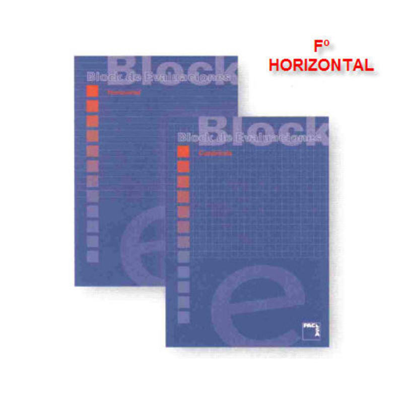 BLOC EVALUACION FOLIO PACSA HORIZONTAL 18755
