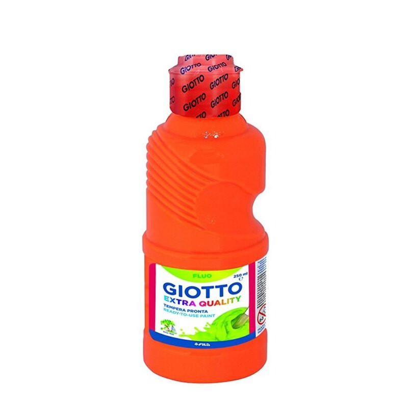 TEMPERA GIOTTO LIQUIDA FLUOR NARANJA 250ML FILA
